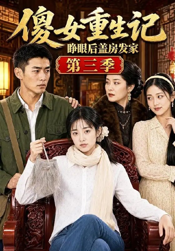 傻女重生记，睁眼后盖房发家第三季&傻女重生记睁眼后盖房发家第三季（111集）AI短剧