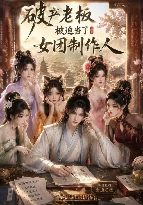 破产老板被迫当了女团制作人（149集）AI短剧