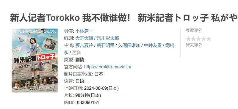 新人记者Torokko 我不做谁做！ 新米記者トロッ子 私がやらねば誰がやる！ (2024)