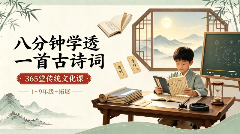 《北大派派365堂古诗词&传统文化 1~9年级+拓展资料》