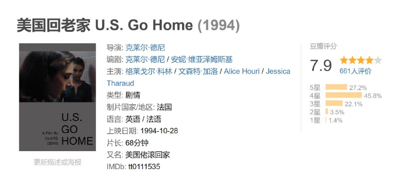 美国回老家 U.S. Go Home (1994)
