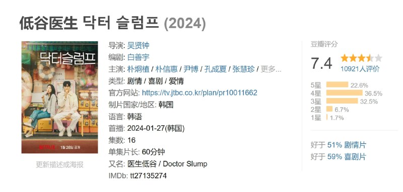低谷医生 닥터 슬럼프 (2024)