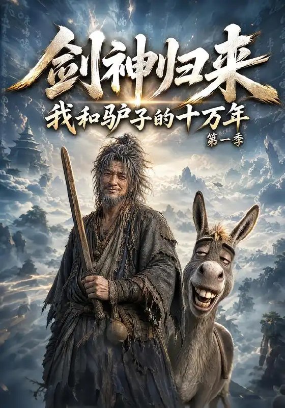 剑神归来我和驴子的十万年第一季&剑神归来我和驴子的十万年第一季（375集）AI短剧