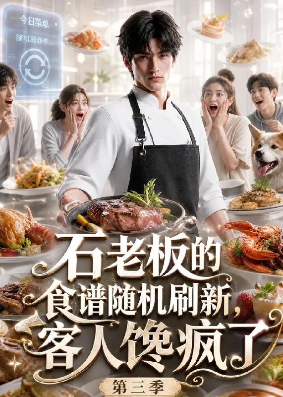 石老板的食谱随机刷新，客人馋疯了第三季&石老板的食谱随机刷新客人馋疯了第三季（110集）AI短剧