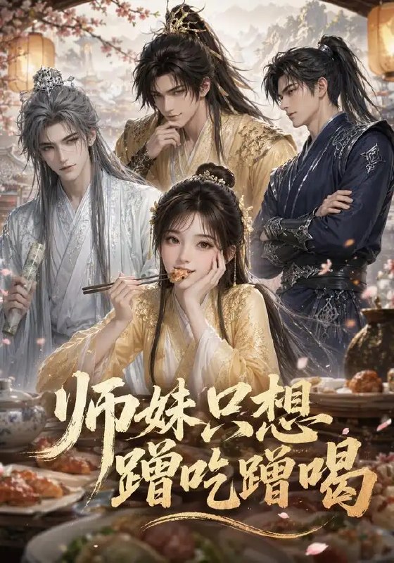 师妹只想蹭吃蹭喝（60集）AI短剧