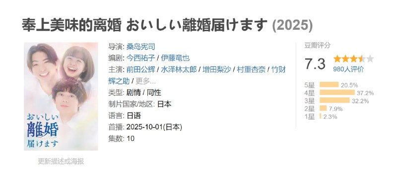 奉上美味的离婚 おいしい離婚届けます (2025)