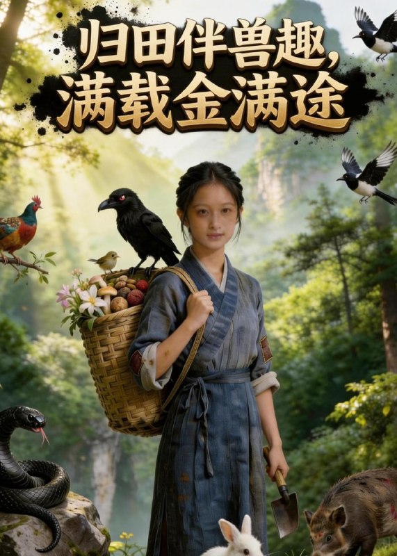 归田伴兽趣，满载金满途（ 60 集）AI  短剧