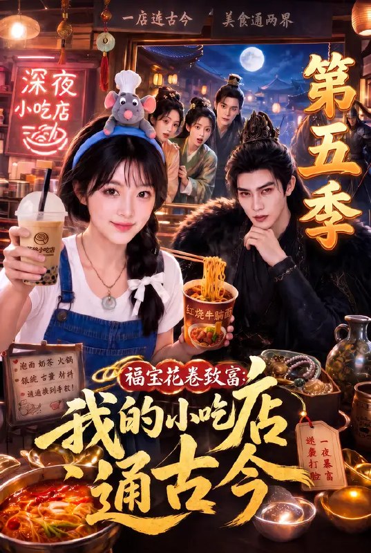 福宝花卷致富我的小吃店通古今第五季&福宝花卷致富我的小吃店通古今第五季（160集）AI短剧