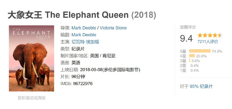 大象女王 The Elephant Queen (2018)