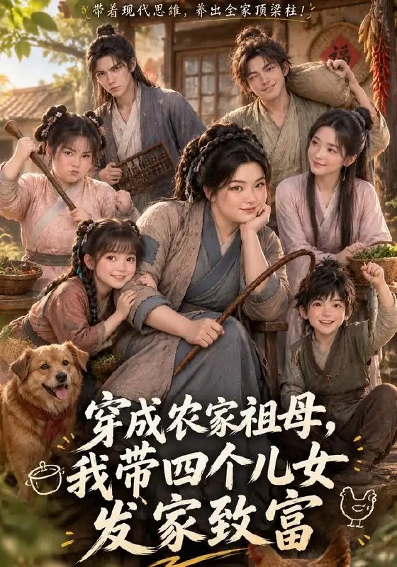 穿成农家祖母,我带四个儿女发家致富&穿成农家祖母我带四个儿女发家致富(139集)AI短剧