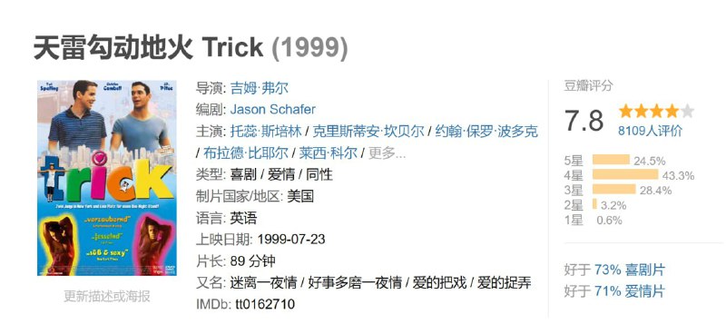 天雷勾动地火 Trick (1999)