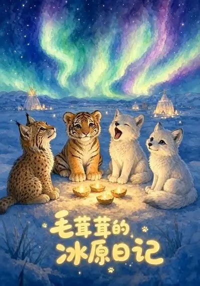 毛茸茸的冰原日记(21集)AI短剧