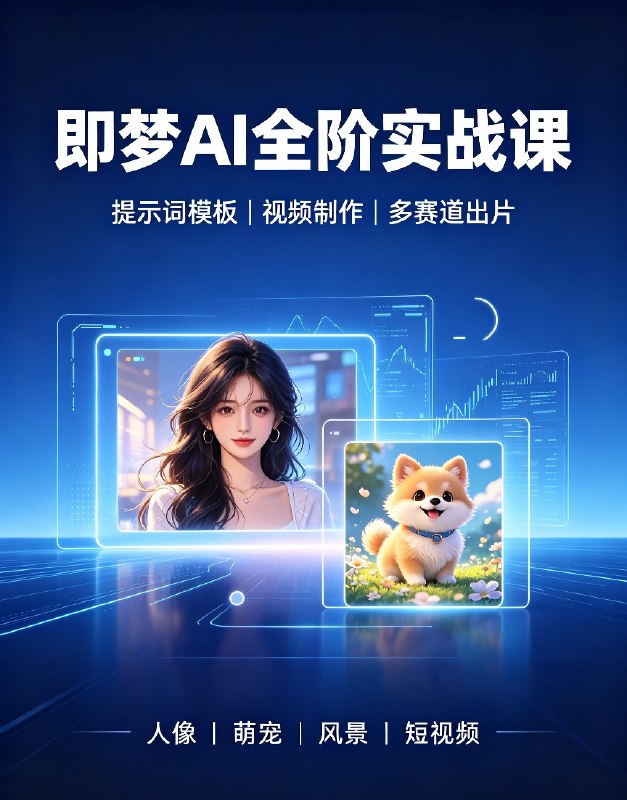 即梦AI全套|提示词+实操+多工具联动,打造爆款短视频