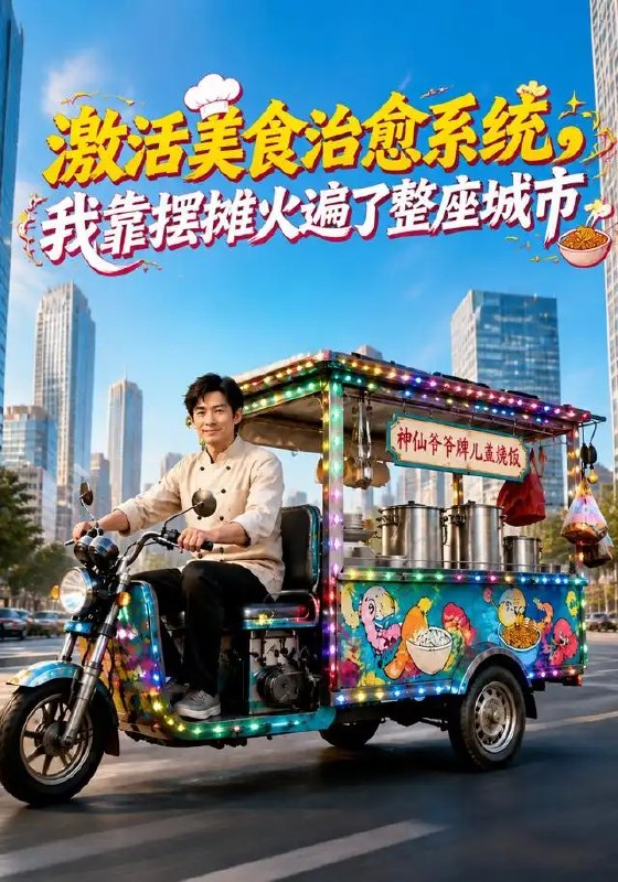激活美食治愈系统，我靠摆摊火遍了整座城市&激活美食治愈系统我靠摆摊火遍了整座城市（177集）AI短剧