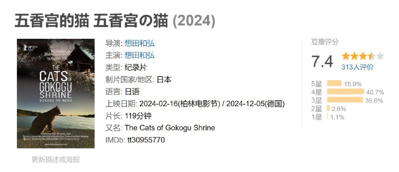 五香宫的猫 五香宮の猫 (2024)