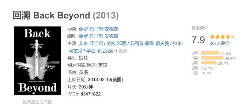 回溯 Back Beyond (2013)