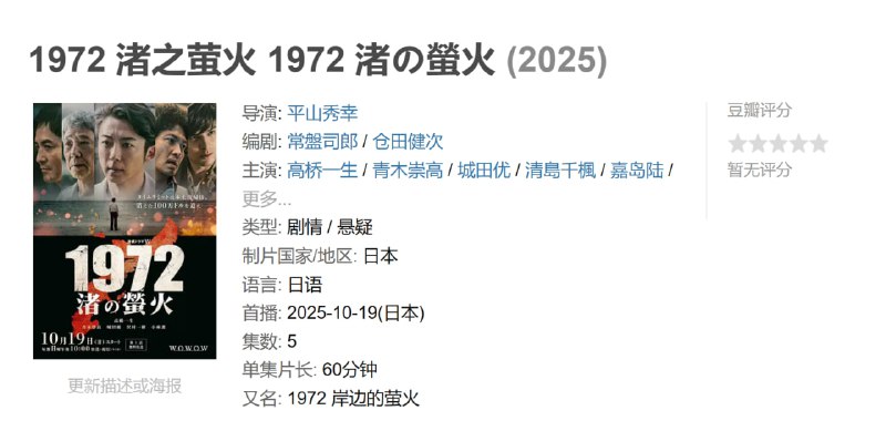 1972 渚之萤火 1972 渚の螢火 (2025)