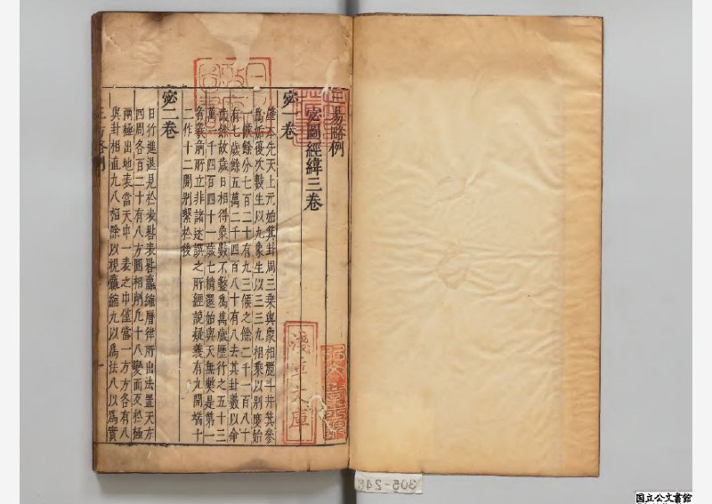 古籍「三易洞璣  著者黄道周_明刊本」5卷全