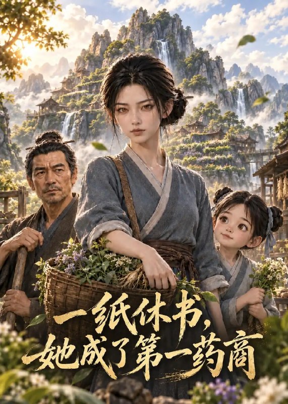 一纸休书，她成了第一药商&一纸休书她成了第一药商（80集） AI短剧