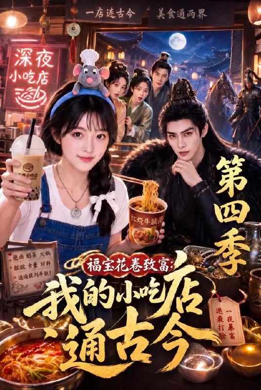 福宝花卷致富我的小吃店通古今第四季&福宝花卷致富我的小吃店通古今第四季（305集）AI短剧