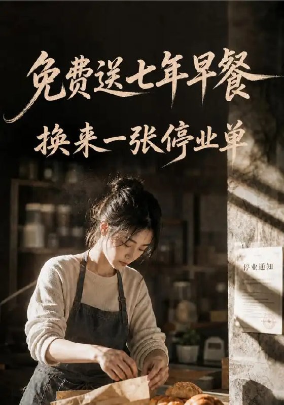 免费送七年早餐，换来一张停业单&免费送七年早餐换来一张停业单（50集）AI短剧