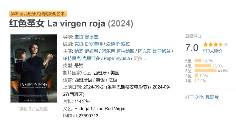 红色圣女 La virgen roja (2024)