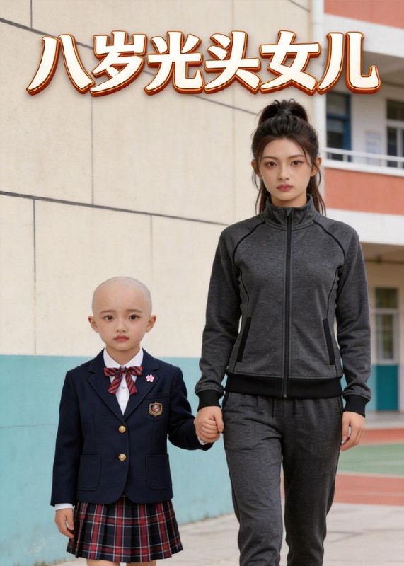 八岁光头女儿 (21集) Ai短剧 | 短剧