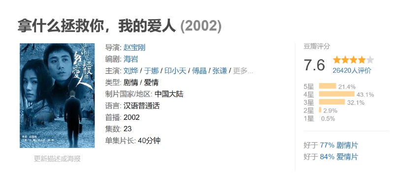 拿什么拯救你，我的爱人 (2002)