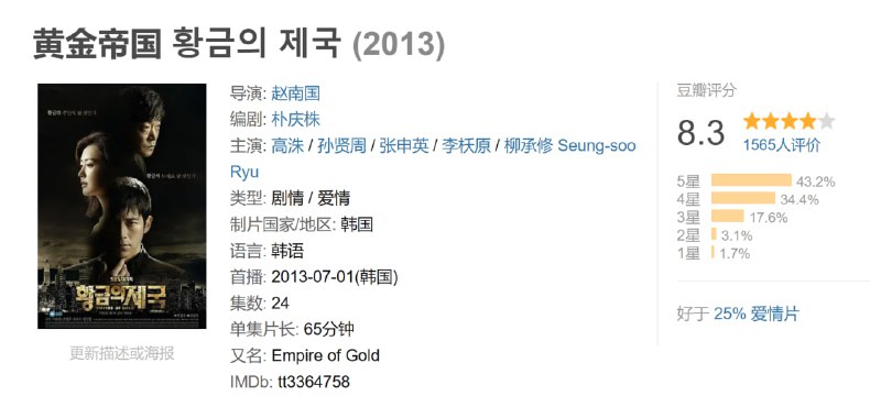黄金帝国 황금의 제국 (2013)