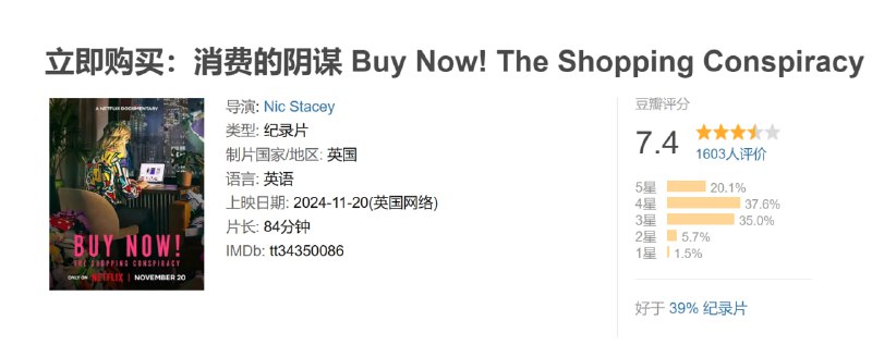 立即购买消费的阴谋 Buy Now! The Shopping Conspiracy (2024)