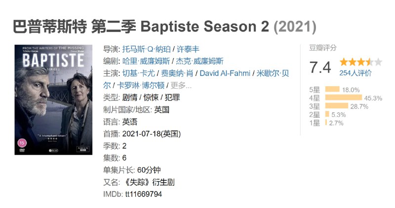 普蒂斯特 第二季 Baptiste Season 2 (2021)