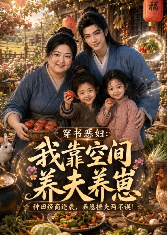 穿书恶妇我靠空间养夫养崽&穿书恶妇我靠空间养夫养崽（100集） AI短剧