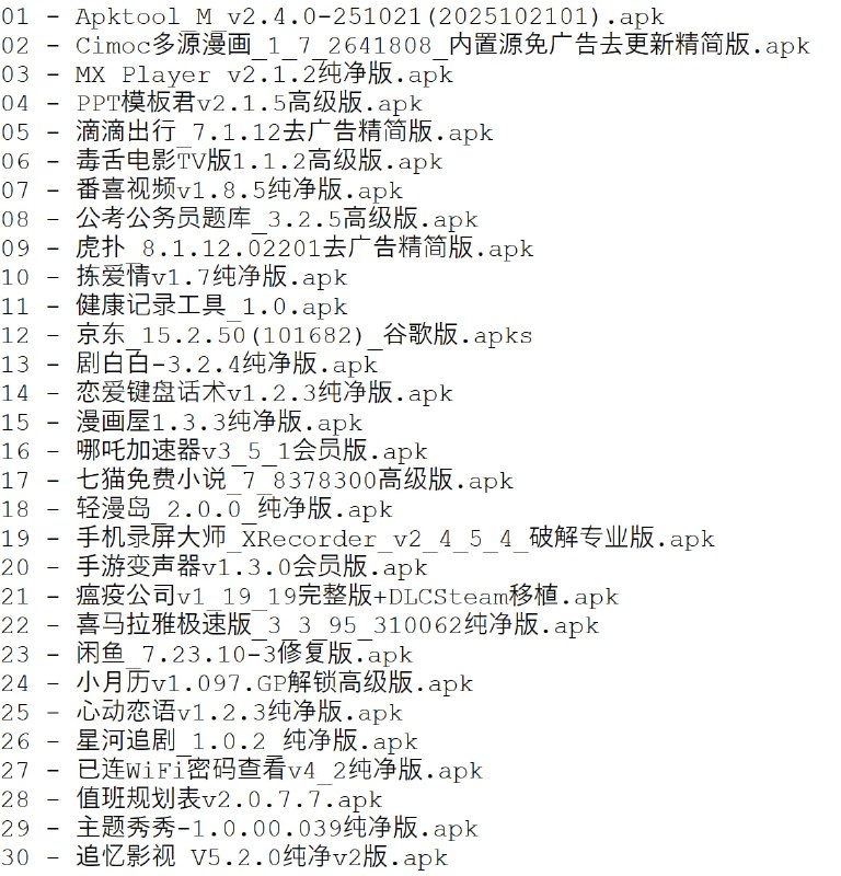 破解软件更新20251028期