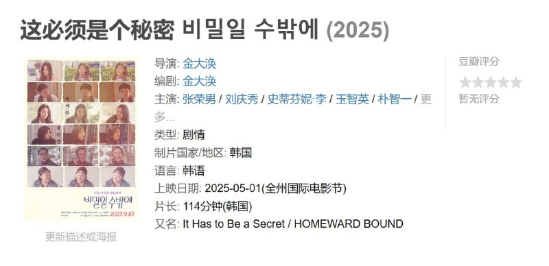 这必须是个秘密 비밀일 수밖에 (2025)