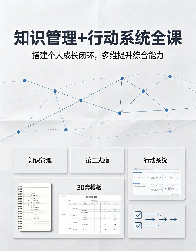 知识管理+行动系统|搭建个人成长闭环,多维提升综合能力