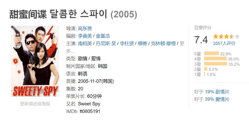 甜蜜间谍 달콤한 스파이 (2005)