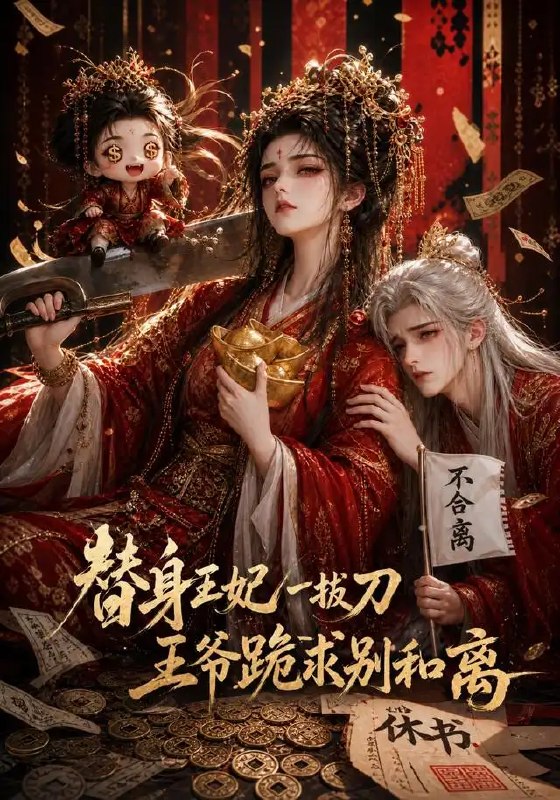 替身王妃一拔刀,王爷跪求别和离&替身王妃一拔刀王爷跪求别和离(70集)AI短剧