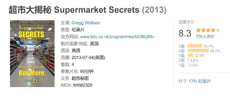 超市大揭秘 Supermarket Secrets (2013)