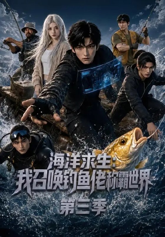 海洋求生我召唤钓鱼佬称霸世界第三季&海洋求生我召唤钓鱼佬称霸世界第三季(101集) AI短剧