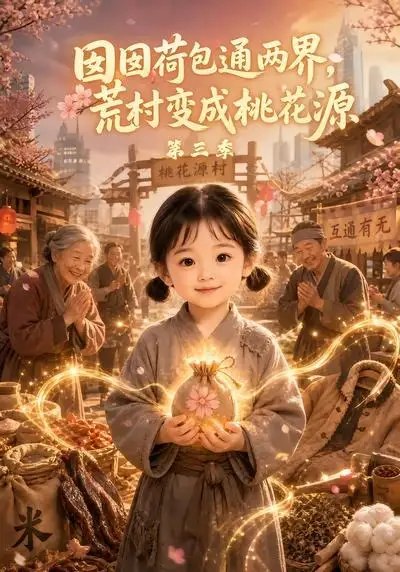囡囡荷包通两界，荒村变成桃花源第三季&囡囡荷包通两界荒村变成桃花源第三季（82集） AI短剧