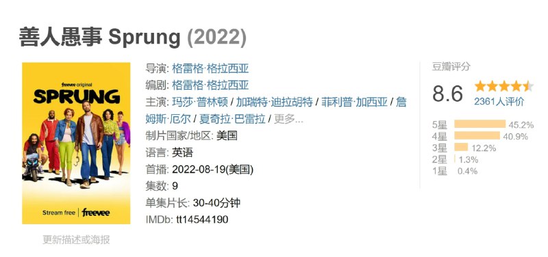善人愚事 Sprung (2022)