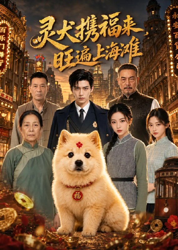 灵犬携福来，旺遍上海滩&灵犬携福来旺遍上海滩（80集） AI短剧