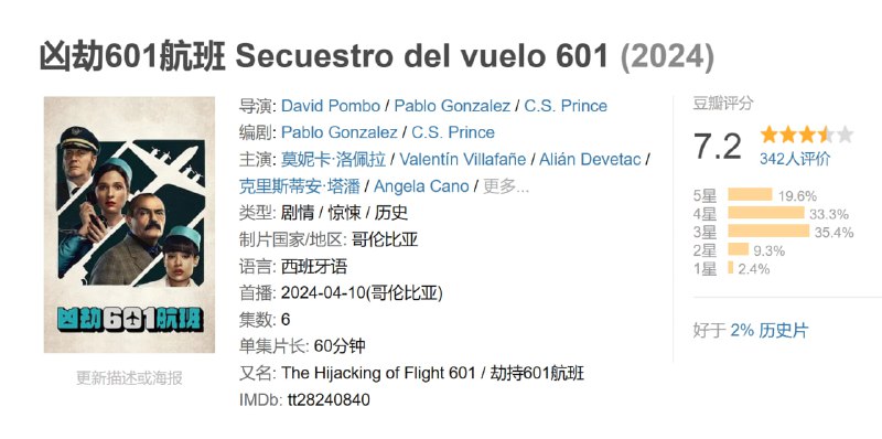 凶劫601航班 Secuestro del vuelo 601 (2024)