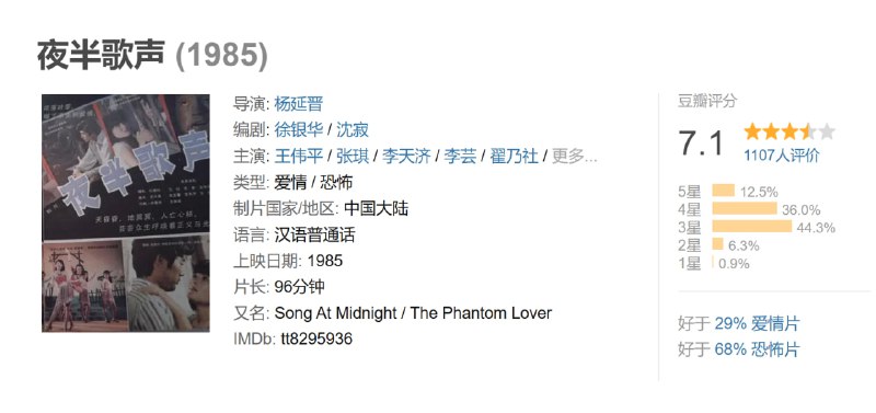 夜半歌声 (1985)
