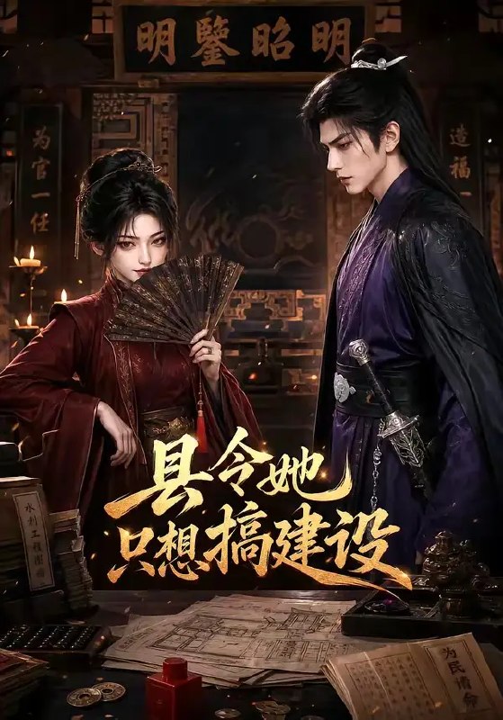 县令她只想搞建设（67集）AI短剧