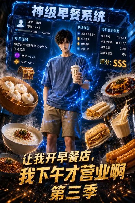 让我开早餐店，我下午才营业啊第三季&让我开早餐店我下午才营业啊第三季（81集）AI短剧