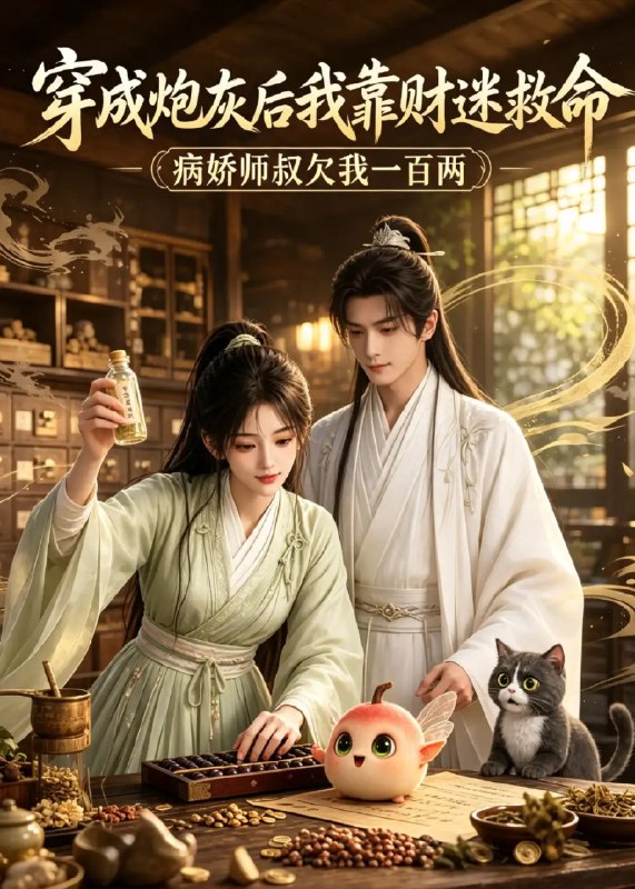 穿成炮灰后我靠财迷救命(61集)AI短剧