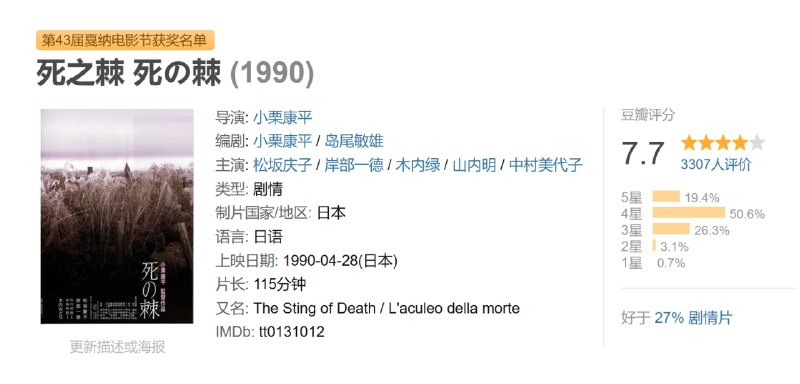 死之棘 死の棘 (1990)