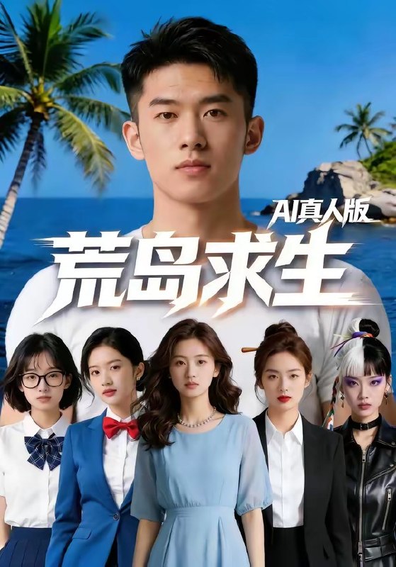 荒岛求生AI真人版 (51集) Ai短剧 | 短剧