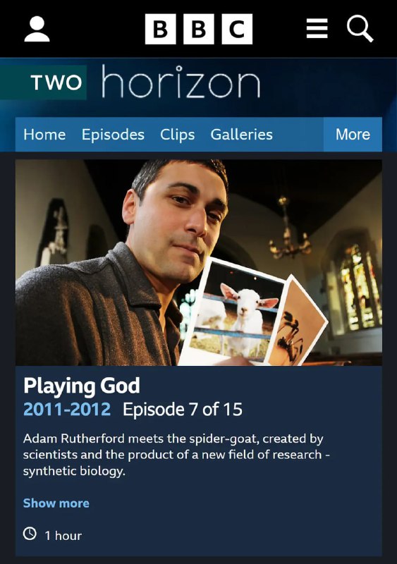 BBC地平线系列：扮演上帝——合成生物学前沿 BBC Horizon Playing God (2012)
